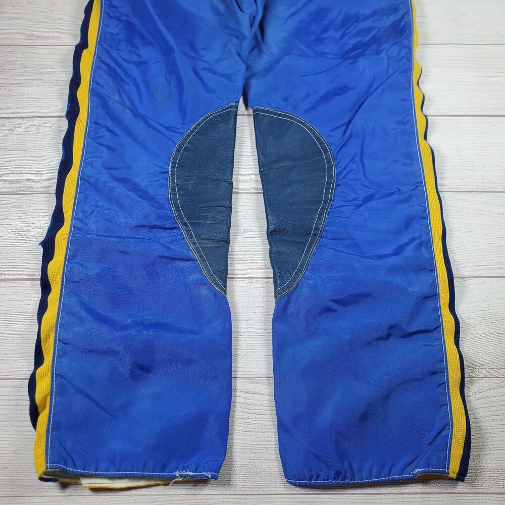 Vintage 70’s O'NEAL Racing Suzuki Dirt Bike Motorcross Pants 30 Yellow Blue USA - Picture 5 of 8